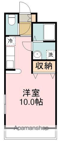 ガーデンハイツⅡ(ワンルーム/3階)の間取り写真