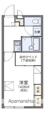 レオパレスメゾンドソレイユ(1K/2階)の間取り写真