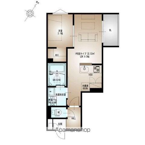 REGALEST 三国ヶ丘(1LDK/2階)の間取り写真