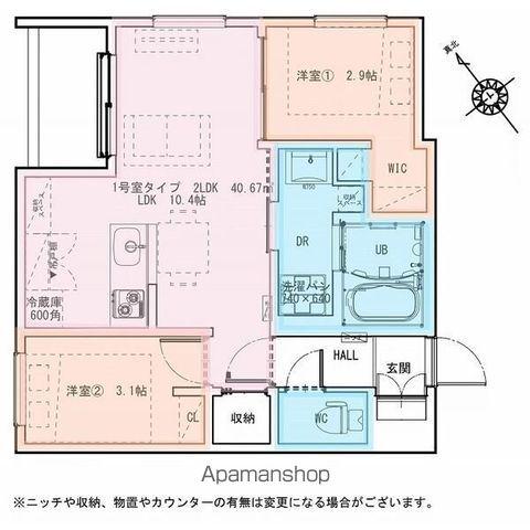REGALEST堺町家(2LDK/2階)の間取り写真