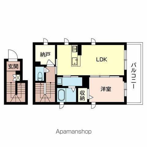 シャーメゾン萬町(1LDK/3階)の間取り写真