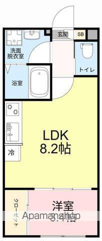 春ひなたのルミーナ(1LDK/1階)の間取り写真
