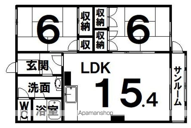深瀬マンション(2SLDK/1階)の間取り写真