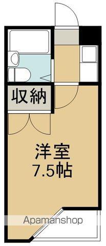 ベルシティ中倉(1K/3階)の間取り写真