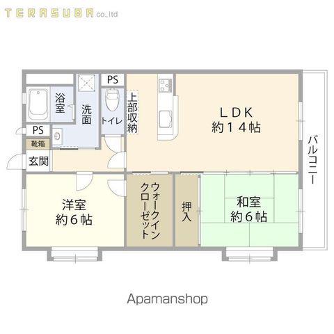 G-STAGE三川(2LDK/1階)の間取り写真