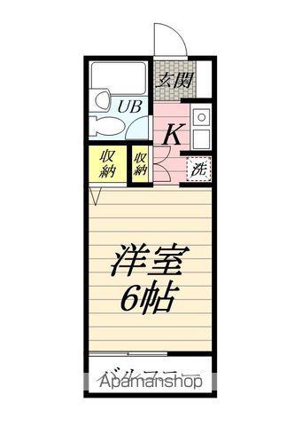 メイプルコジマ(ワンルーム/2階)の間取り写真