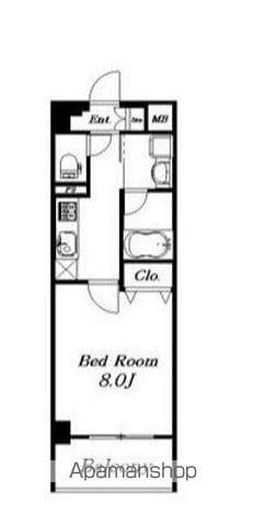 BRAVE ONE(1K/5階)の間取り写真