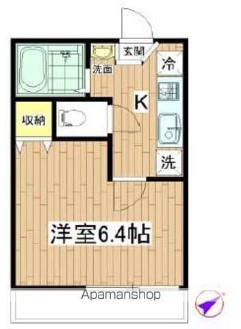 コーポ上荻(1K/1階)の間取り写真