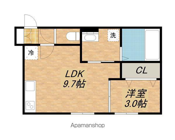 イオ・リアン日野(1LDK/2階)の間取り写真