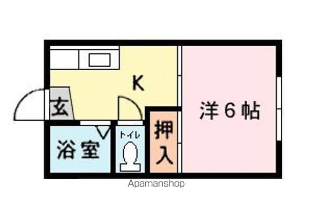 グロリアス青葉(1K/1階)の間取り写真