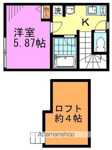 ROW HOUSE 南阿佐ヶ谷(1K/2階)の間取り写真