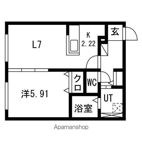KS KOWA N20(1LDK/2階)の間取り写真