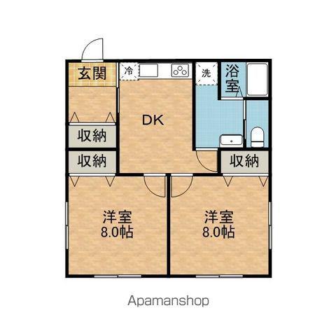 鹿島線 鹿島神宮駅 徒歩9分 1階建 築12年(2DK)の間取り写真