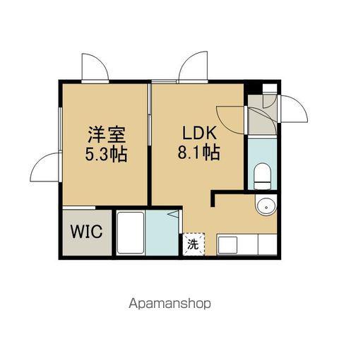 アルカディアセフィラ(1LDK/1階)の間取り写真