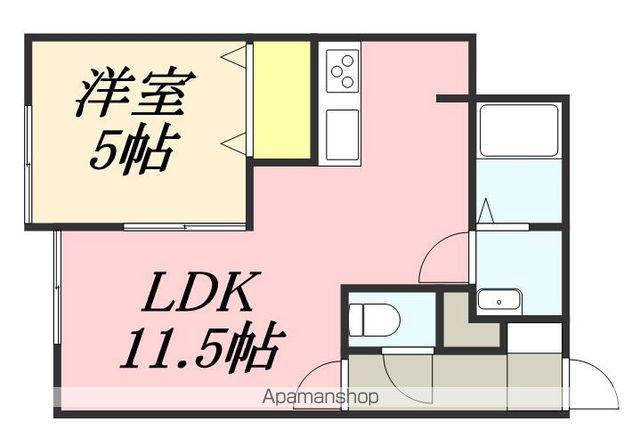 アテレーゼONE西町(1LDK/2階)の間取り写真