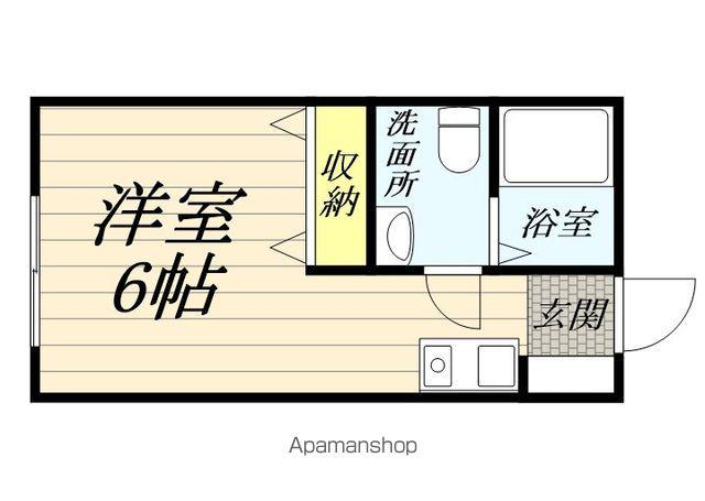 ダイヤモンドヒルズ横浜矢部町(ワンルーム/1階)の間取り写真