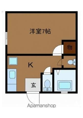 メゾンアイリス(1K/2階)の間取り写真