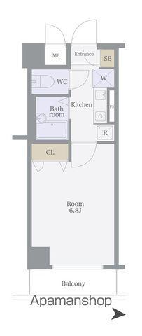 OLIO中野(1K/3階)の間取り写真