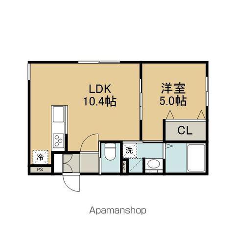 ヴィアルCITY恵庭(1LDK/3階)の間取り写真