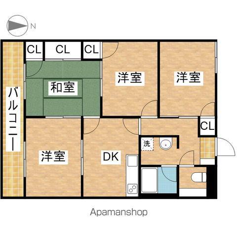 タウンハウス川名(4DK/1階)の間取り写真