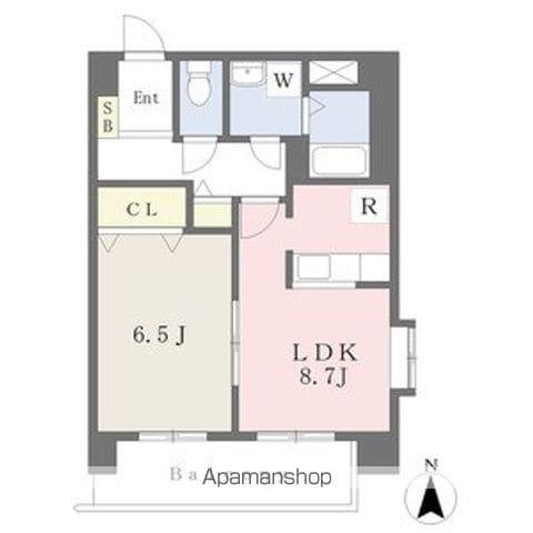 HERBE庄内通(1LDK/2階)の間取り写真