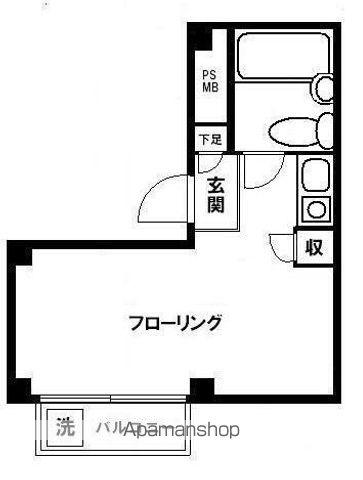 ライフピアモア鷺宮(ワンルーム/3階)の間取り写真