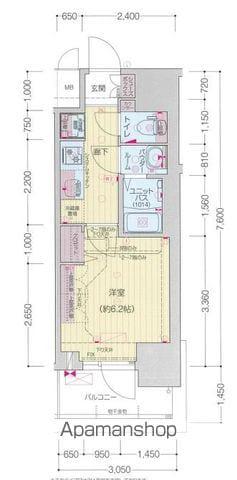 プレサンス上前津ディアシス(1K/5階)の間取り写真