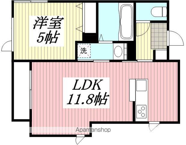 メゾン・ド・ロン(1LDK/1階)の間取り写真