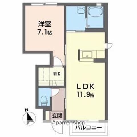 スプレンダー A(1LDK/1階)の間取り写真