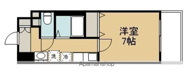 プレノ小田原弓ノ町(1K/2階)の間取り写真