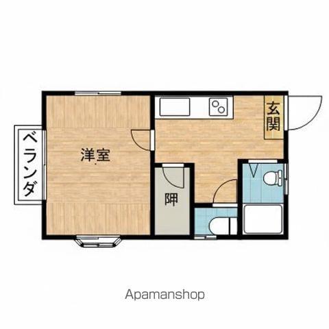 カーサ・ナイン(1K/2階)の間取り写真