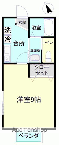コーポ四倉(1K/2階)の間取り写真