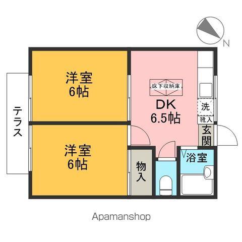 メゾンイースト(2DK/1階)の間取り写真