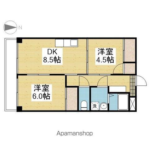 シャルマンコーポ福音寺(2DK/1階)の間取り写真