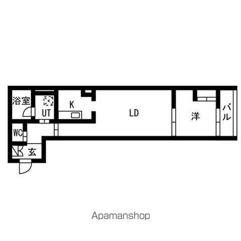 KINOMORI目白御留山(1LDK/1階)の間取り写真