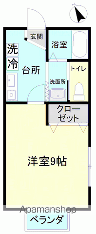 コーポ四倉(1K/1階)の間取り写真