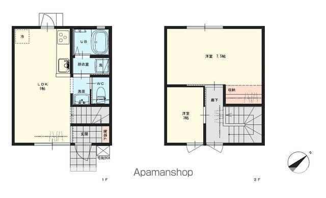 シャロムⅡ(2DK)の間取り写真