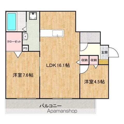 FORT RISE(2LDK/3階)の間取り写真