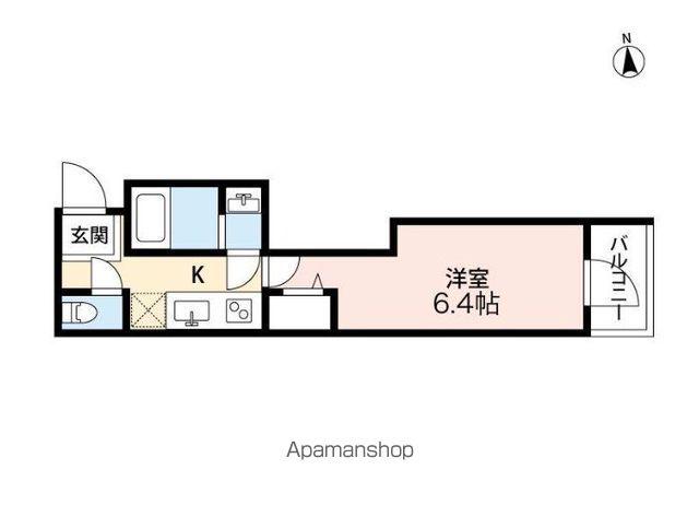 シャッツクヴェレ神楽坂(1K/4階)の間取り写真