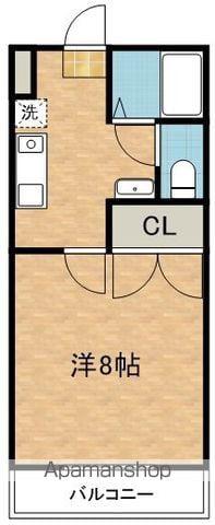プルミエハイツ(1K/1階)の間取り写真