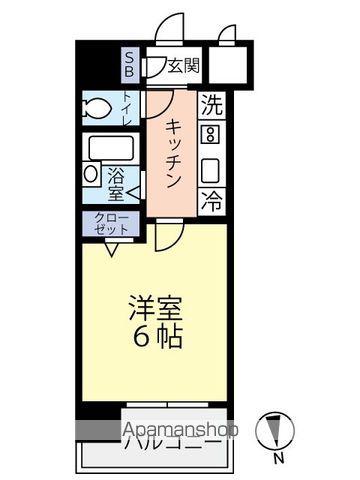 グランヴァン中野江古田(1K/8階)の間取り写真