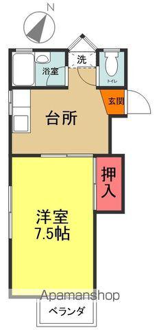 アーバンライフキダ(1DK/2階)の間取り写真