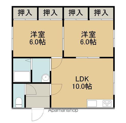 メゾンドール春日(2LDK/1階)の間取り写真