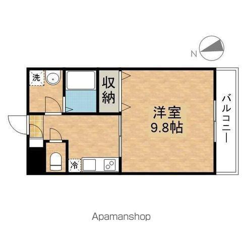 メゾン小西名坂 1棟(1K/2階)の間取り写真