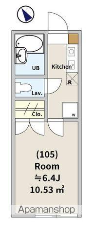 元町2丁目共同(1K/1階)の間取り写真