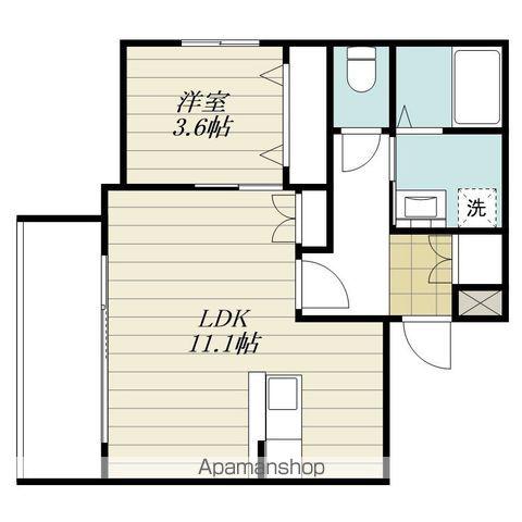 アルテマイスターレーヴⅡ(1LDK/3階)の間取り写真