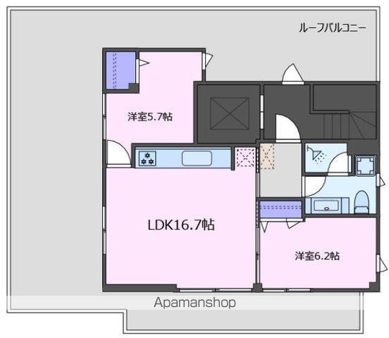 JO＇SRESIDENCE高田馬場(2LDK/4階)の間取り写真