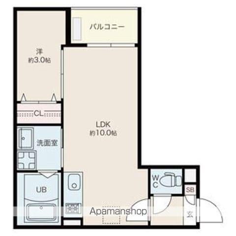 JACK YAMAKIⅠ(1LDK/1階)の間取り写真