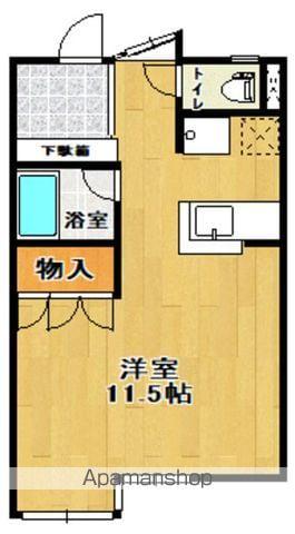 CASA LOGGIA(ワンルーム/1階)の間取り写真