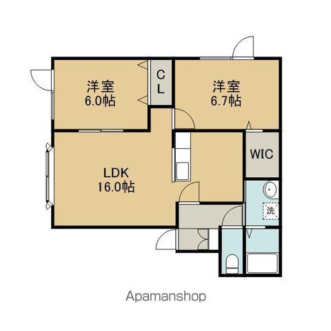 レインボーハウスドリームⅡ(2LDK/1階)の間取り写真